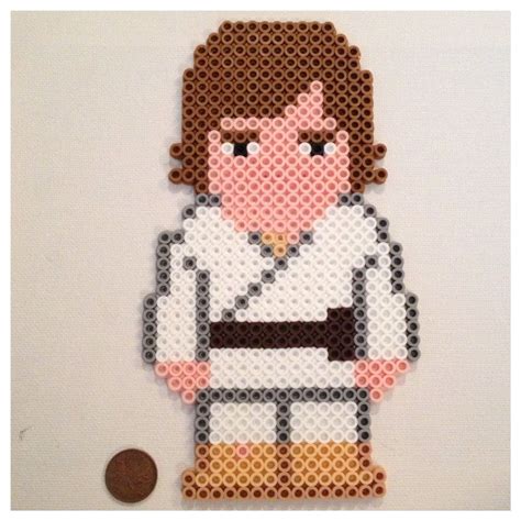 Luke Skywalker Large Perler Art Magnet Star Wars By K8bithero 9 00 Perler Art Perler