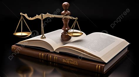 Judge S Gavel Balancing On D Book Background Litigation Lawyer