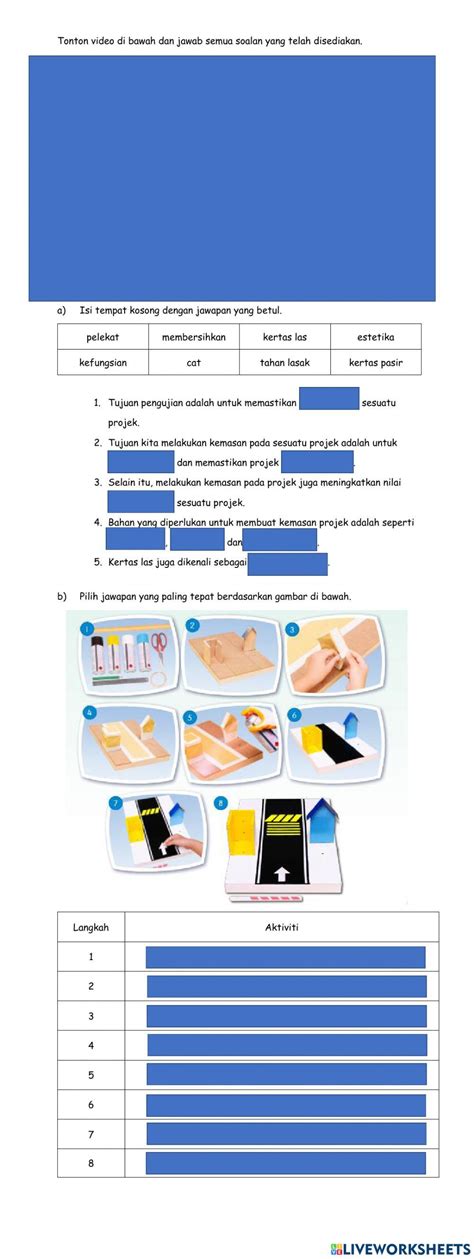 Membuat Kemasan Worksheet Live Worksheets