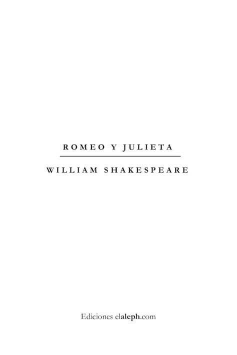 PDF Romeo Y Julieta Pieresko Net Ar Shakespeare Romeo Y