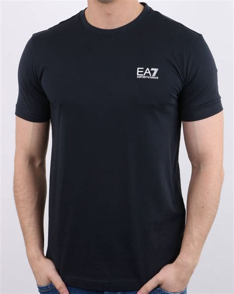 Emporio Armani Ea7 T Shirt In Night Blue 80s Casual Classics