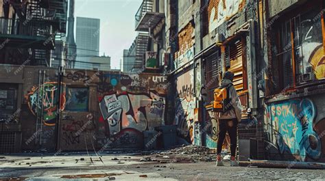 Premium Photo Urban Street Graffiti Fashion Scene Concrete Couture