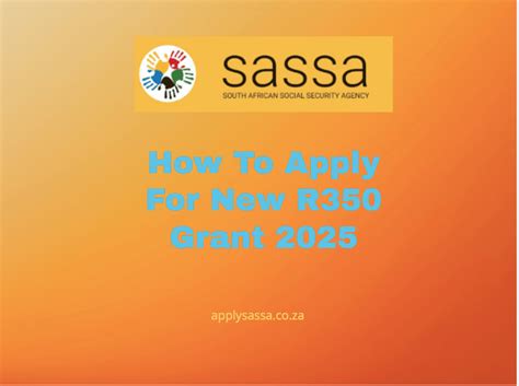 How To Apply For New R350 Grant 2025 Sassa Grant 2025