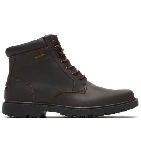 Rockport Men Redemption Road Plain Toe Boot Dark Brown Rockport Canada