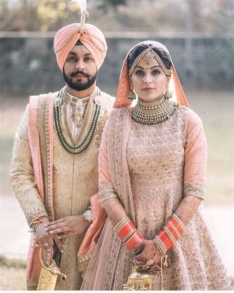 Pin By Mandy Ca On Punjabi Couple Indian Wedding Outfits Groom