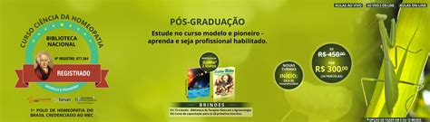 Curso de Pós graduação Especialização em Ciência da Homeopatia 24