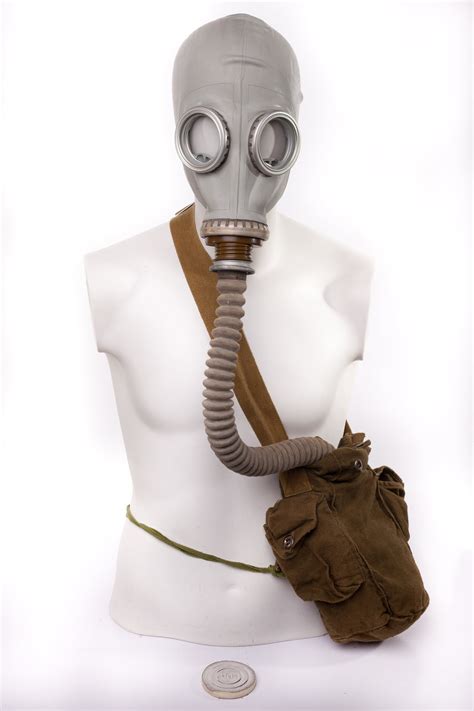 Gp Gas Mask With Hose Grey Soviet Russian Military Rubber Etsy