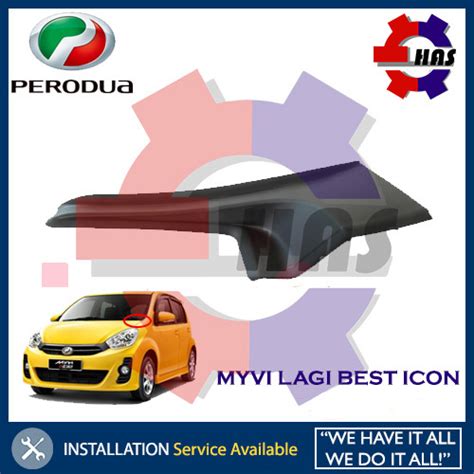 Myvi Lagi Best Icon Wiper Panel Seal Garnish Bonnet Hinge Cover Side