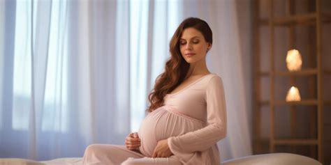 Premium Photo Pregnant Lady Seated Nurturing The Life Within Her