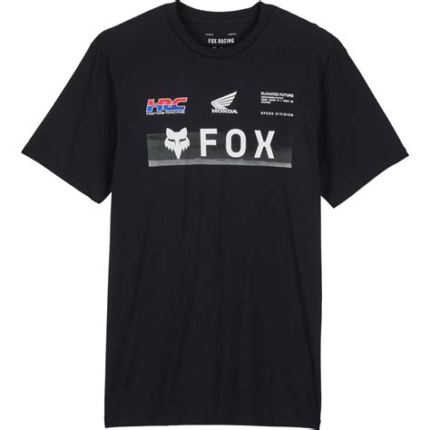 Fox T Shirt Fox X Honda Schwarz Maciag Offroad