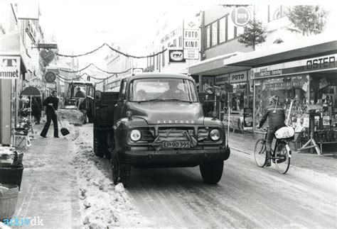 Arkiv Dk Vestergade Varde 1981 Snerydning