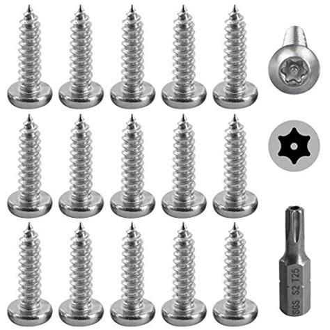 Tornillos Antirrobo De Seguridad Torx M6 X 45 Mm De Acero Inoxidable