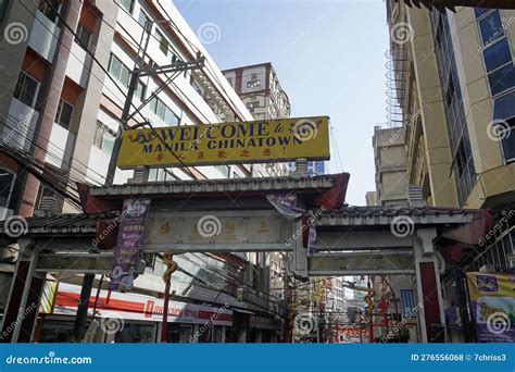 Manila Philippines Circa March 2023 Gate To Manilas Chinatown