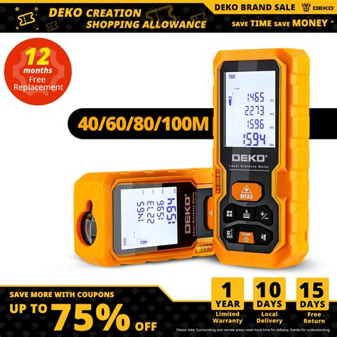 Deko Dkld Handheld Laser Distance Meter M M M M Mini Laser