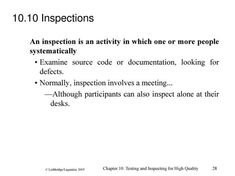 Testing And Inspecting To Ensure High Quality Ppt Download