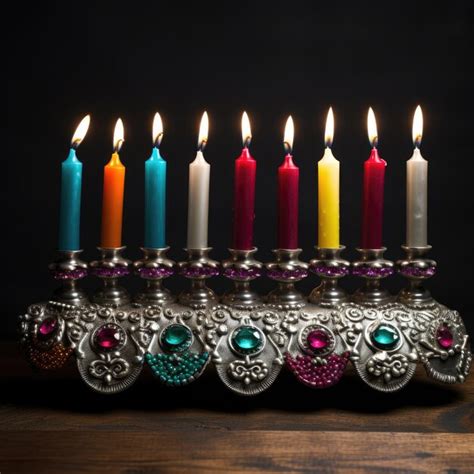 Premium AI Image | Jewish religious holiday Hanukkah with holiday ...