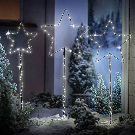 LED Gartenstecker Sternenglanz 3er Set online kaufen bei Gärtner Pötschke