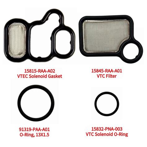 Vtec Solenoid Gasket Spool Valve Filter Kit For 03 07 Motorbike Civic