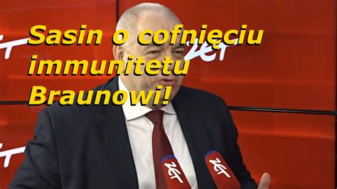 Jacek Sasin O Grzegorzu Braunie I Zgaszeniu Wiec Chanukowych Youtube