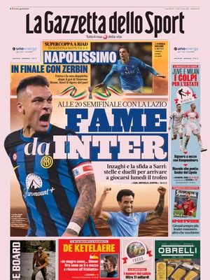 Inter Le Prime Pagine Dei Quotidiani Sportivi Di Oggi 19 Gennaio