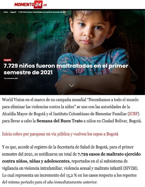 7 729 Niños Fueron Maltratados En El Primer Semestre De 2021 World Vision