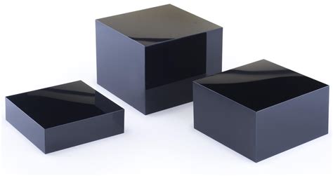 Acrylic Cube Display Set Of 3 Nesting Risers