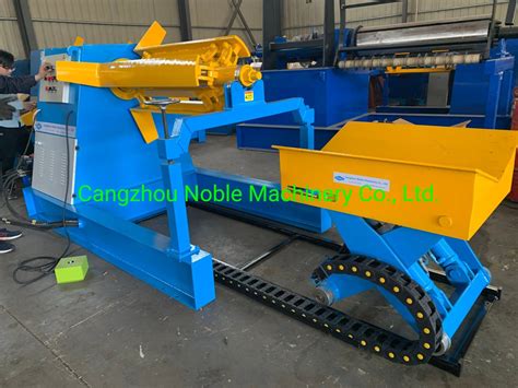 Hydraulic Decoiler With Coil Car Full Automatic Metal Sheets Decoiler