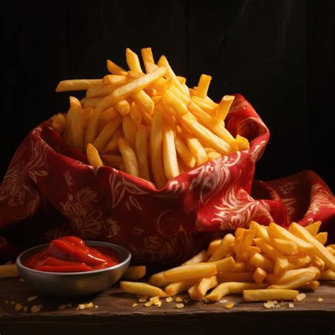 Premium Photo French Fries Ai Generated