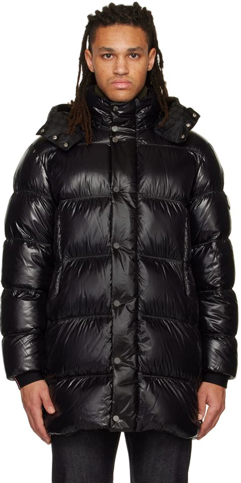 Moncler Black Pablof Long Down Jacket Ssense