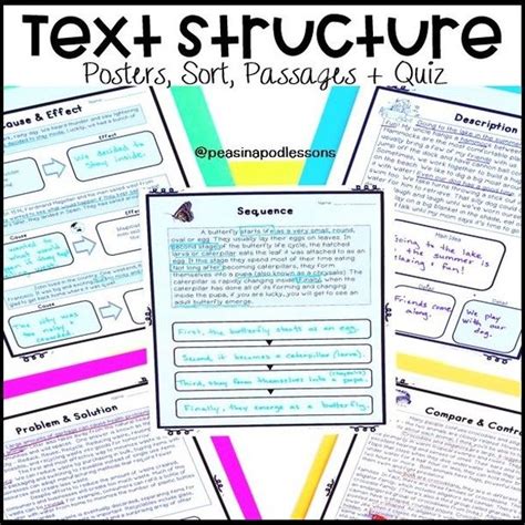 Text Structure Worksheet 4th Grade E Street Light