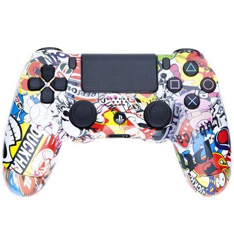 Playstation Dualshock 4 Custom Controller Sticker Bomb Games Accessories Zavvi Uk