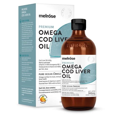 Melrose Premium Omega Cod Liver Oil Ml Oral Liquid All Natural