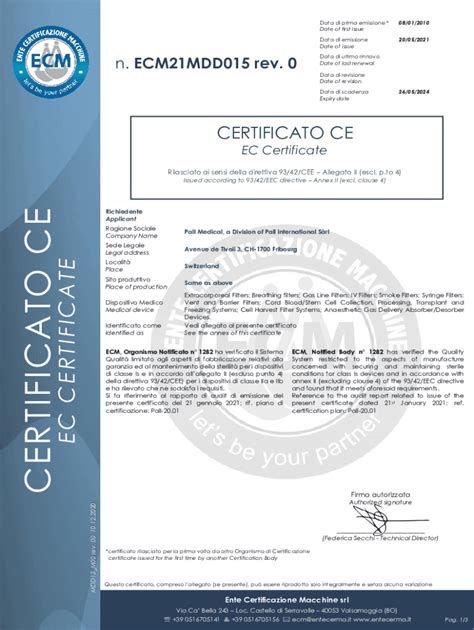 Fillable Online Ec Certificate Issued According To Eec