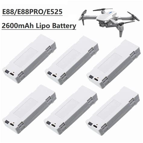 Upgrade 3 7V 2600mAh RC Drone Battery Stable UAV Battery For E88 E88PRO