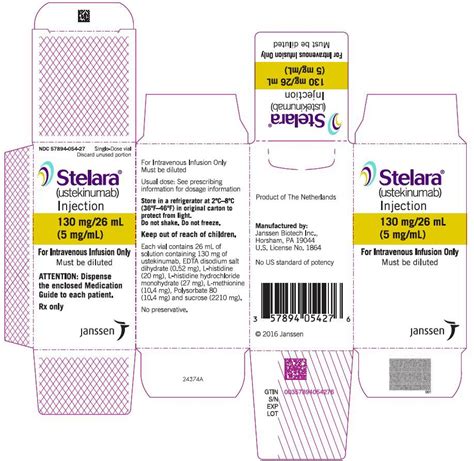 Stelara Fda Prescribing Information Side Effects And Uses