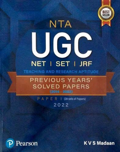 NTA UGC NET SET JRF Paper I Previous Years Solved Papers MRP 280