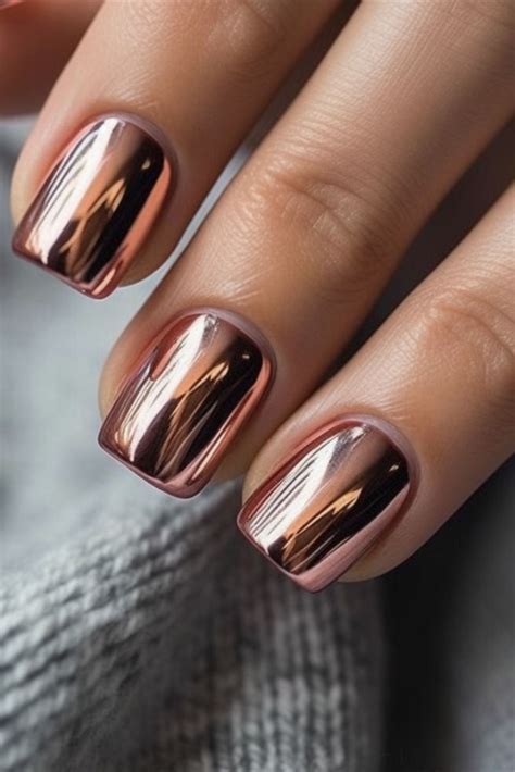 Embrace Elegance Try The Allure Of Champagne Rose Gold Nails In