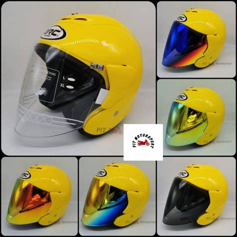 YELLOW Helmet ARC RITZ Original Size L / XXL Add On Visor Clear / Smoke / Gold / Red / Blue ...