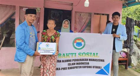 Ikatan Alumni PMII Kayong Utara Laksanakan Bakti Sosial Di Sukadana