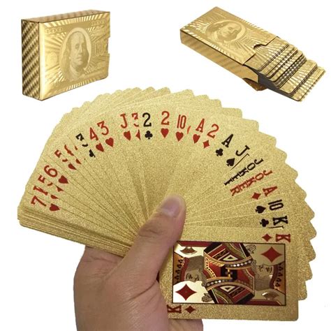 Aliexpress Buy Durable Waterproof Plastic Playing Cards Gold Foil