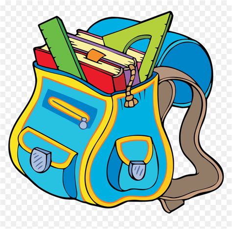 Clip Art Bag Transprent Png Free Download - School Bag Cute Clipart, Transparent Png - vhv