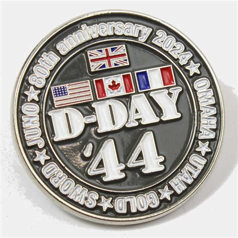 Pins Dday 80th Anniversaire Normandie Utah Landing Omaha Beach Wwii