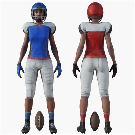 American Football Player Female D Turbosquid