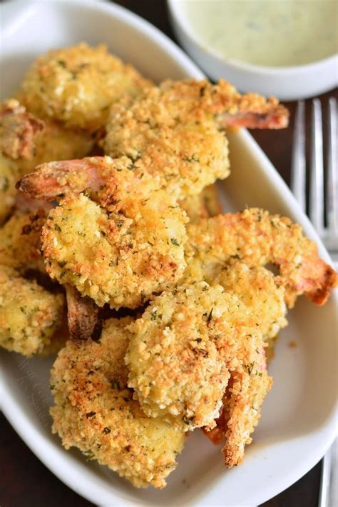 Oven Baked Crispy Parmesan Garlic Shrimp Will Cook For Smiles