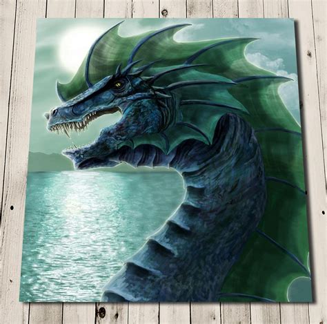 Water Dragon Print Fantasy Art Print Fantasy Animals Fantasy Dragon ...