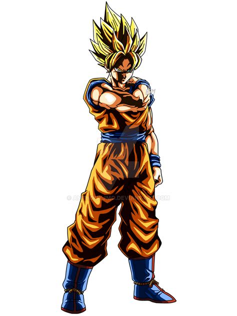 Unexpected Legend Super Saiyan Goku Lr Render By Anthonyjmo On