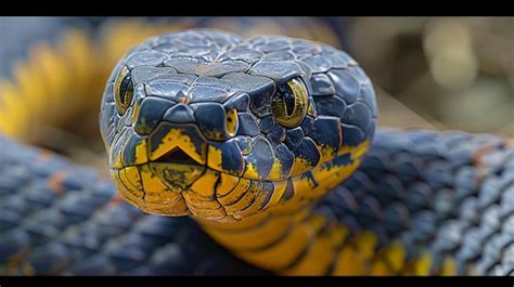 Premium Photo | A Texas Indigo Snake face close up photo Generated AI photo