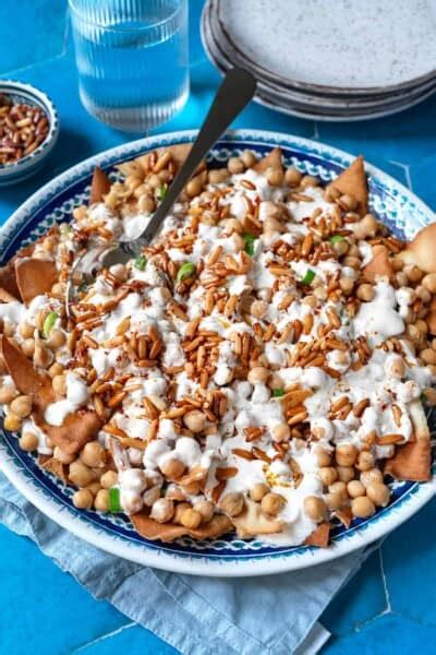 Fatteh Pita Chickpeas And Yogurt The Mediterranean Dish