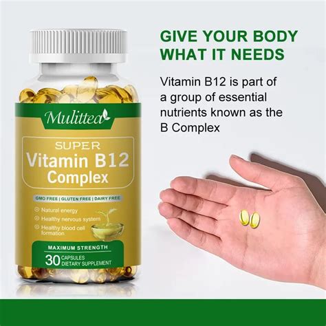 Vitamin B12 Complex 1000 Mcgb12 Dietary Supplement For Boost Immunity