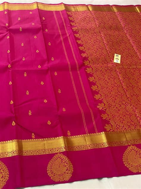 Silk Mark Certified Pure Kanjivaram Silk Saree Green With Etsy